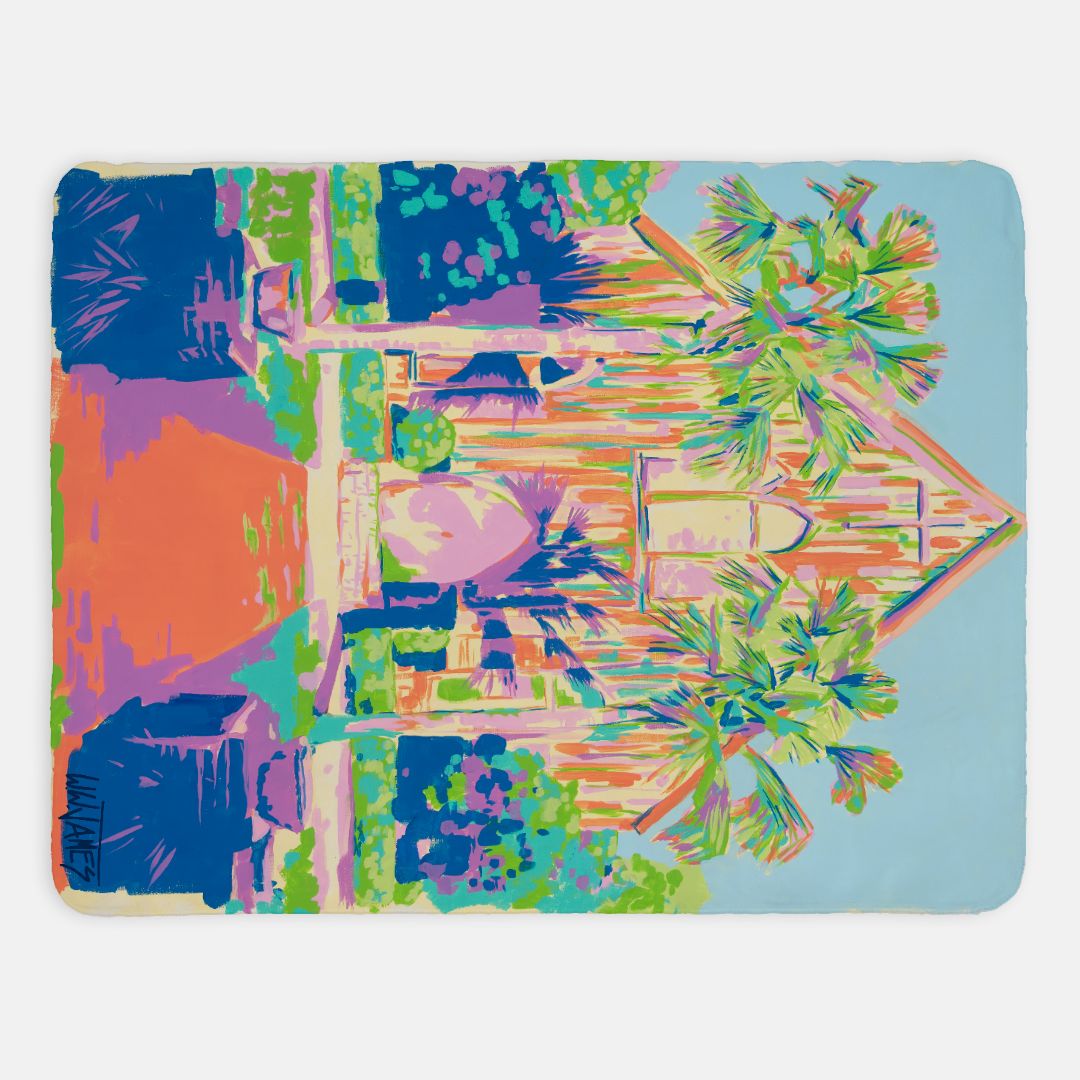 Church of the Cross - Sherpa Blanket - 60" x 80"(SAND)